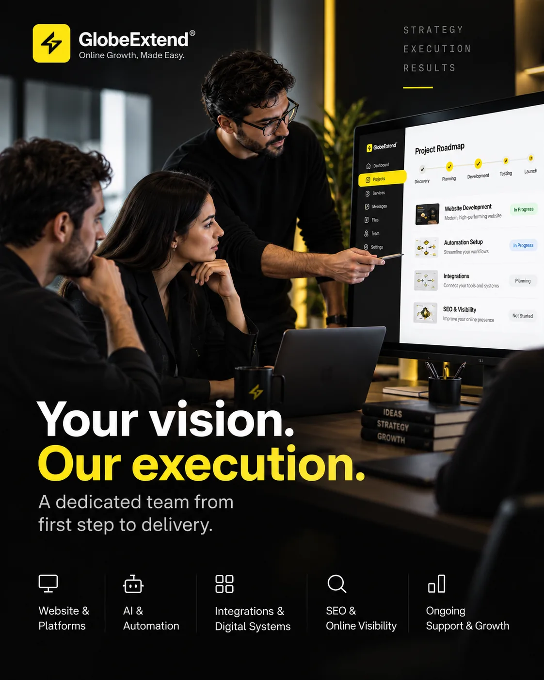 GlobeExtend custom professional services and project execution preview